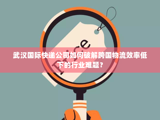 武汉国际快递公司如何破解跨国物流效率低下的行业难题? 武汉国际快递公司如何破解跨国物流效率低下的行业难题?