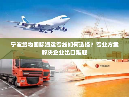 宁波货物国际海运专线如何选择?专业方案解决企业出口难题 宁波货物国际海运专线如何选择?专业方案解决企业出口难题