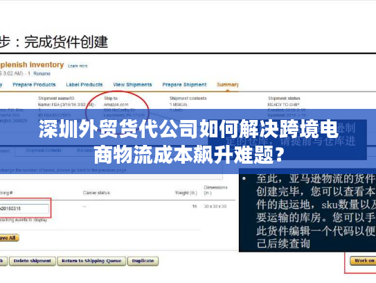深圳外贸货代公司如何解决跨境电商物流成本飙升难题? 深圳外贸货代公司如何解决跨境电商物流成本飙升难题?