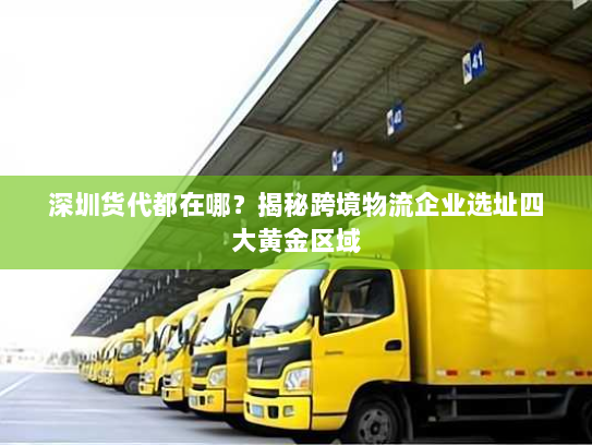 深圳货代都在哪？揭秘跨境物流企业选址四大黄金区域
