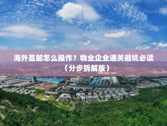 海外直邮怎么操作？物业企业通关避坑必读（分步拆解版）