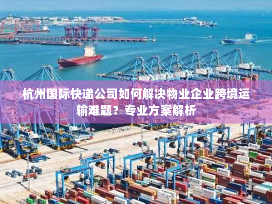 杭州国际快递公司如何解决物业企业跨境运输难题？专业方案解析