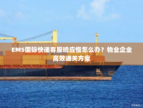 EMS国际快递客服响应慢怎么办？物业企业高效通关方案