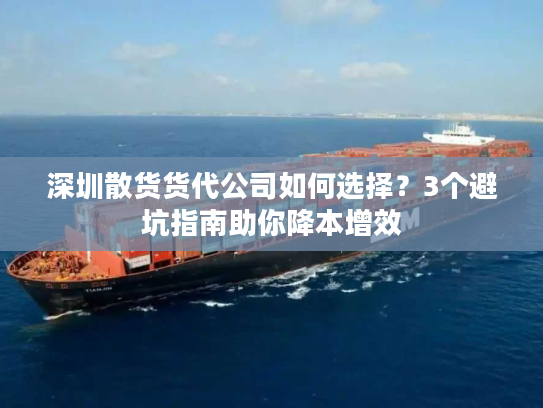 深圳散货货代公司如何选择？3个避坑指南助你降本增效