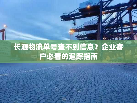 长源物流单号查不到信息？企业客户必看的追踪指南