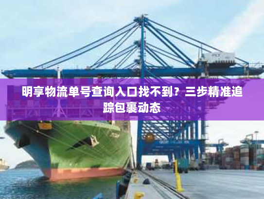 明享物流单号查询入口找不到?三步精准追踪包裹动态 明享物流单号查询入口找不到?三步精准追踪包裹动态