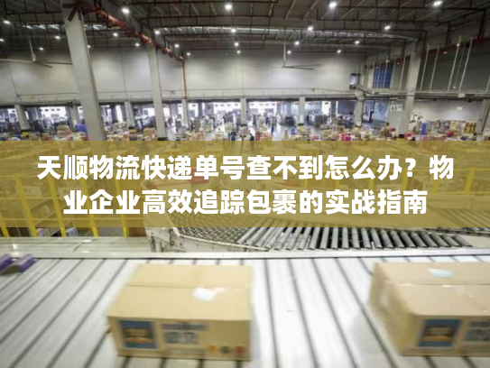 天顺物流快递单号查不到怎么办？物业企业高效追踪包裹的实战指南