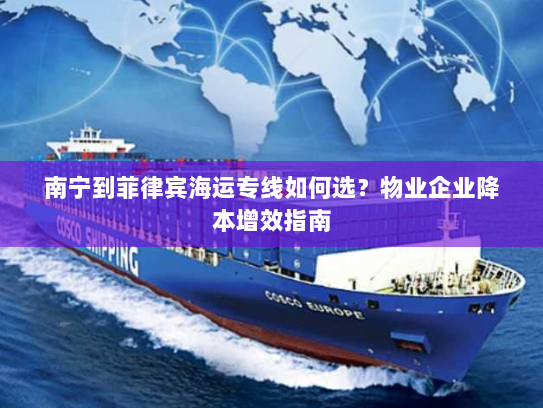 南宁到菲律宾海运专线如何选?物业企业降本增效指南 南宁到菲律宾海运专线如何选?物业企业降本增效指南