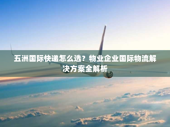 五洲国际快递怎么选？物业企业国际物流解决方案全解析