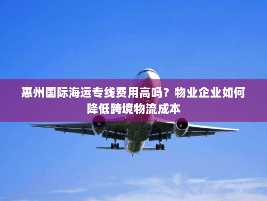 惠州国际海运专线费用高吗?物业企业如何降低跨境物流成本 惠州国际海运专线费用高吗?物业企业如何降低跨境物流成本