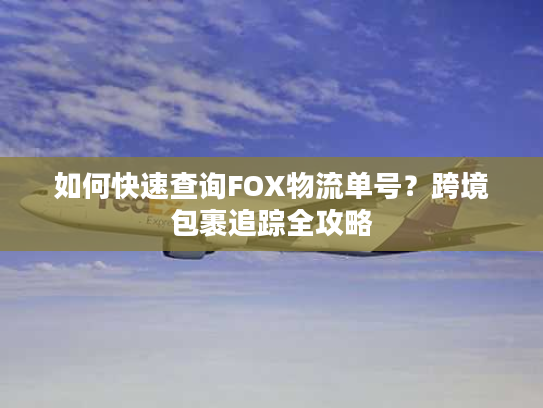 如何快速查询FOX物流单号?跨境包裹追踪全攻略 如何快速查询FOX物流单号?跨境包裹追踪全攻略