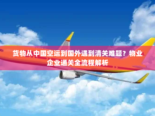 货物从中国空运到国外遇到清关难题?物业企业通关全流程解析 货物从中国空运到国外遇到清关难题?物业企业通关全流程解析