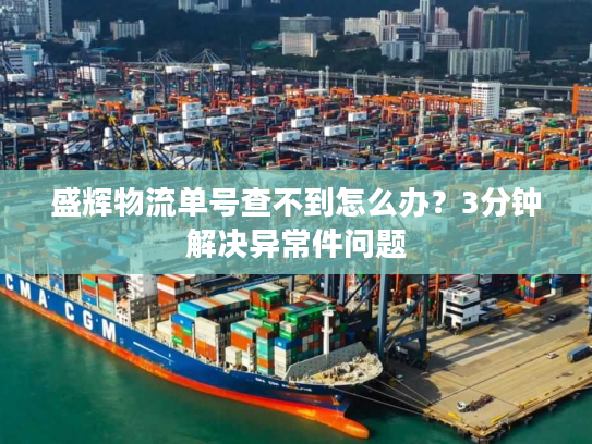 盛辉物流单号查不到怎么办?3分钟解决异常件问题 盛辉物流单号查不到怎么办?3分钟解决异常件问题