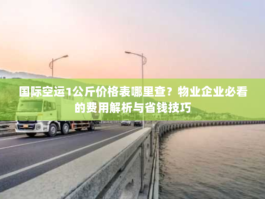 国际空运1公斤价格表哪里查?物业企业必看的费用解析与省钱技巧 国际空运1公斤价格表哪里查?物业企业必看的费用解析与省钱技巧