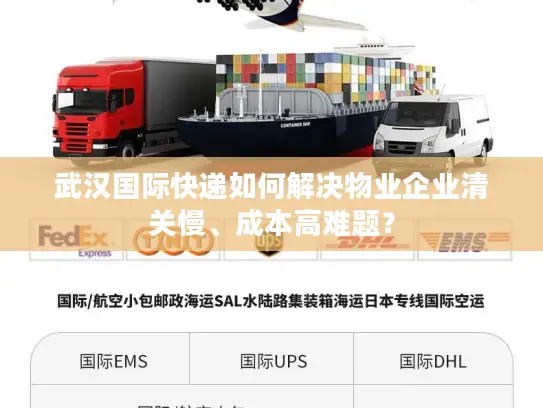 武汉国际快递如何解决物业企业清关慢、成本高难题？