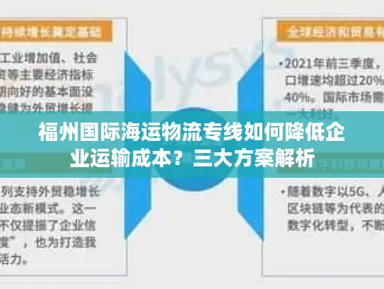 福州国际海运物流专线如何降低企业运输成本？三大方案解析