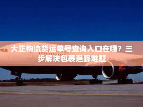 大正物流货运单号查询入口在哪？三步解决包裹追踪难题