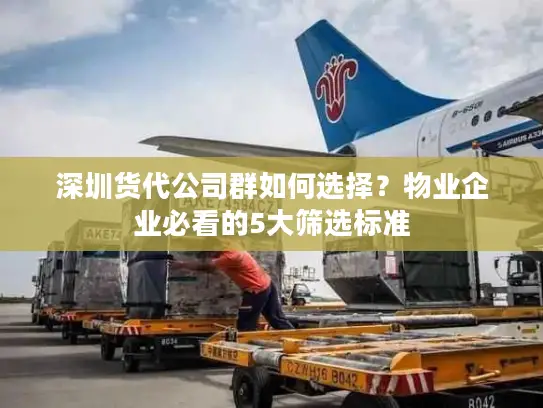 深圳货代公司群如何选择？物业企业必看的5大筛选标准