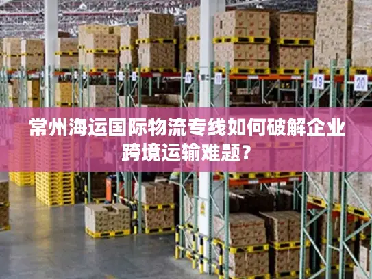 常州海运国际物流专线如何破解企业跨境运输难题？
