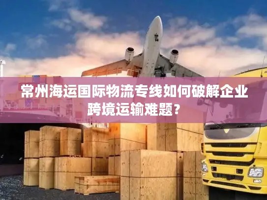 常州海运国际物流专线如何破解企业跨境运输难题？