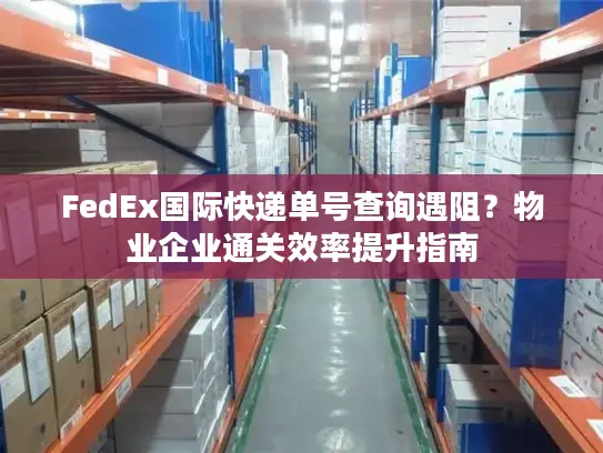 FedEx国际快递单号查询遇阻？物业企业通关效率提升指南