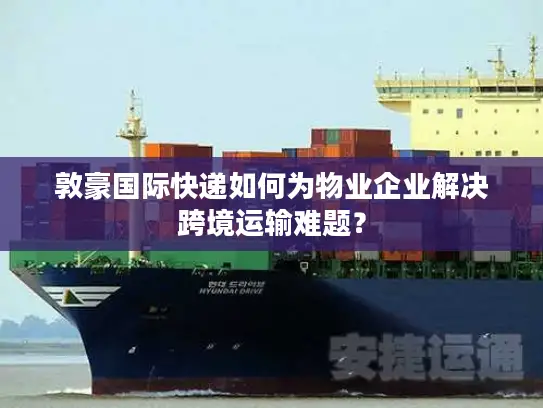 敦豪国际快递如何为物业企业解决跨境运输难题？