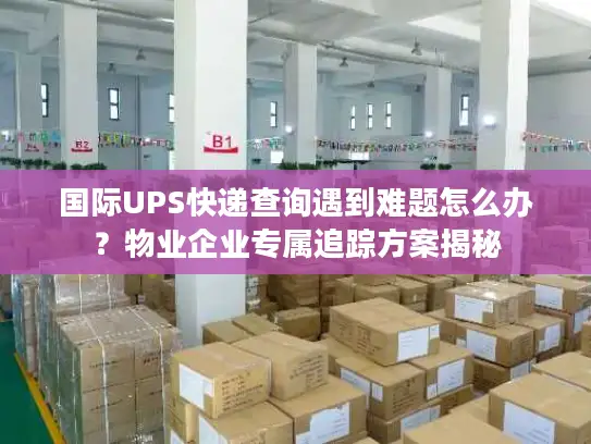国际UPS快递查询遇到难题怎么办？物业企业专属追踪方案揭秘