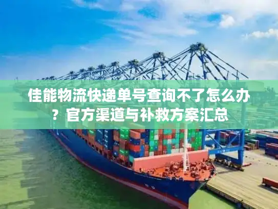 佳能物流快递单号查询不了怎么办？官方渠道与补救方案汇总