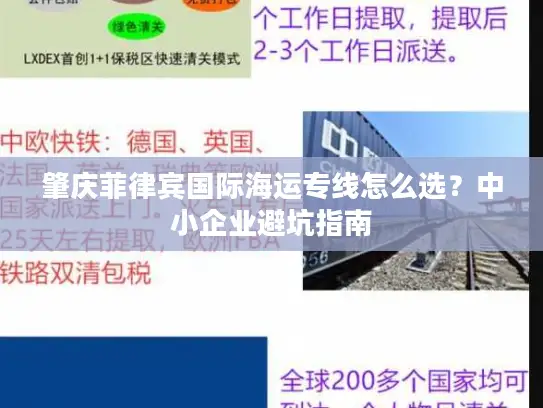 肇庆菲律宾国际海运专线怎么选？中小企业避坑指南