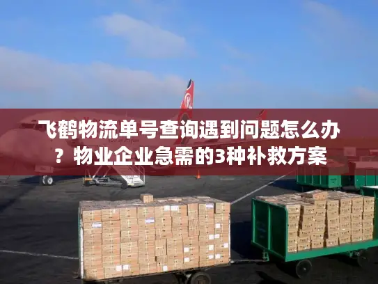 飞鹤物流单号查询遇到问题怎么办？物业企业急需的3种补救方案