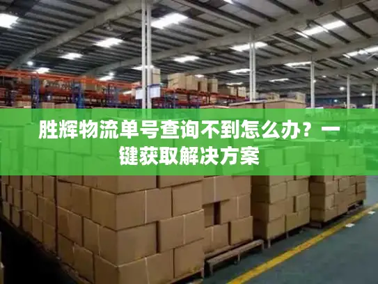 胜辉物流单号查询不到怎么办？一键获取解决方案