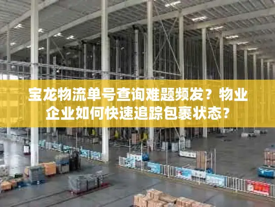 宝龙物流单号查询难题频发？物业企业如何快速追踪包裹状态？