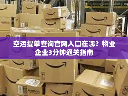 空运提单查询官网入口在哪？物业企业3分钟通关指南