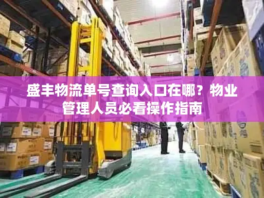 盛丰物流单号查询入口在哪？物业管理人员必看操作指南