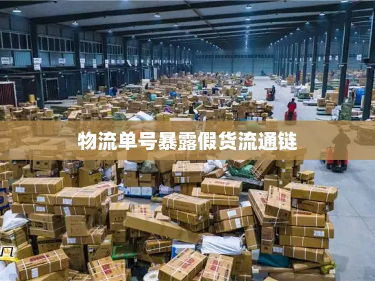 物流单号暴露假货流通链