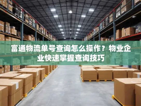 富通物流单号查询怎么操作？物业企业快速掌握查询技巧