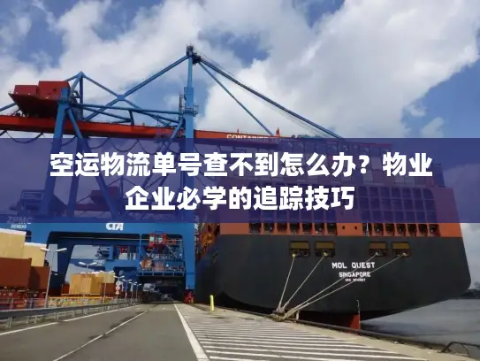 空运物流单号查不到怎么办？物业企业必学的追踪技巧