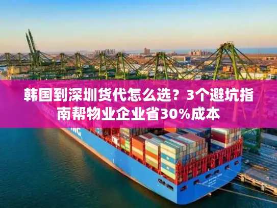 韩国到深圳货代怎么选？3个避坑指南帮物业企业省30%成本