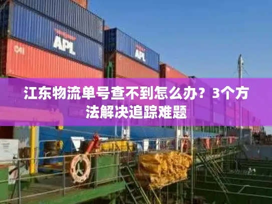 江东物流单号查不到怎么办？3个方法解决追踪难题