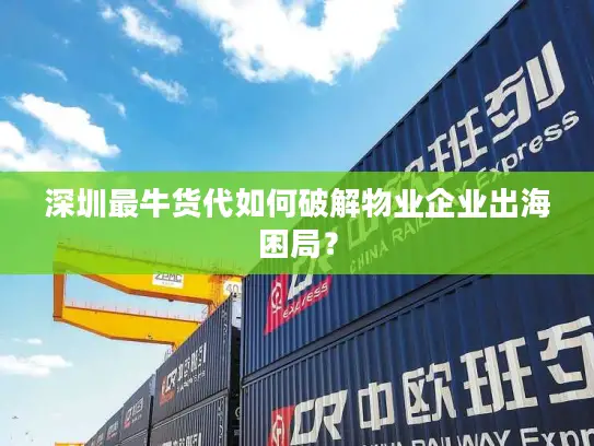 深圳最牛货代如何破解物业企业出海困局？
