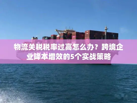 物流关税税率过高怎么办？跨境企业降本增效的5个实战策略