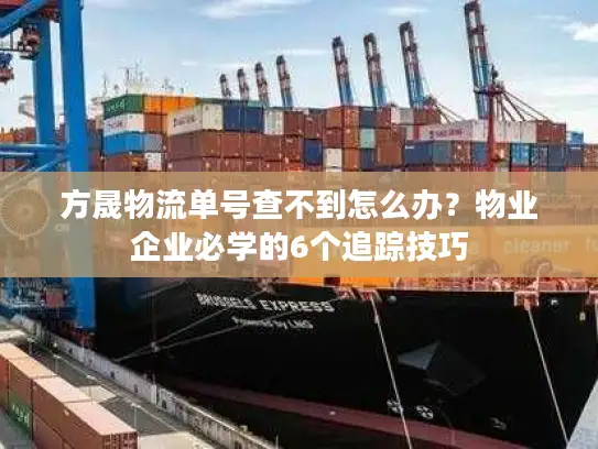 方晟物流单号查不到怎么办？物业企业必学的6个追踪技巧