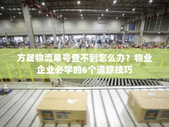 方晟物流单号查不到怎么办？物业企业必学的6个追踪技巧