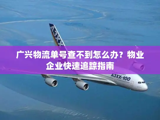 广兴物流单号查不到怎么办？物业企业快速追踪指南