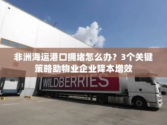 非洲海运港口拥堵怎么办？3个关键策略助物业企业降本增效