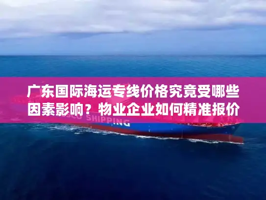 广东国际海运专线价格究竟受哪些因素影响？物业企业如何精准报价？