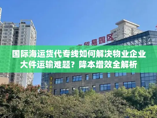 国际海运货代专线如何解决物业企业大件运输难题？降本增效全解析