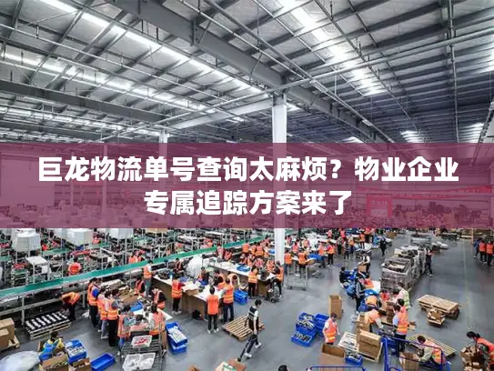 巨龙物流单号查询太麻烦？物业企业专属追踪方案来了