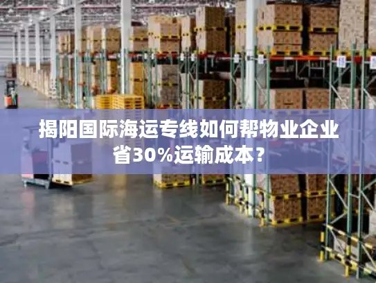 揭阳国际海运专线如何帮物业企业省30%运输成本？