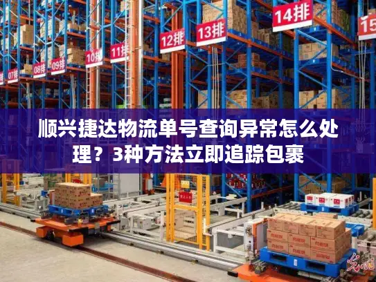 顺兴捷达物流单号查询异常怎么处理？3种方法立即追踪包裹